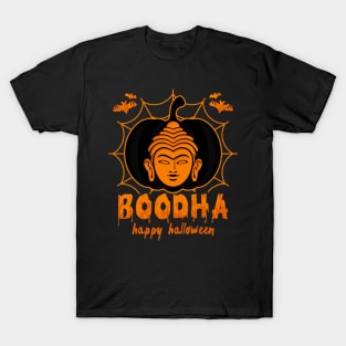 Boodha Happy Halloween Buddha Pumpkin T-Shirt